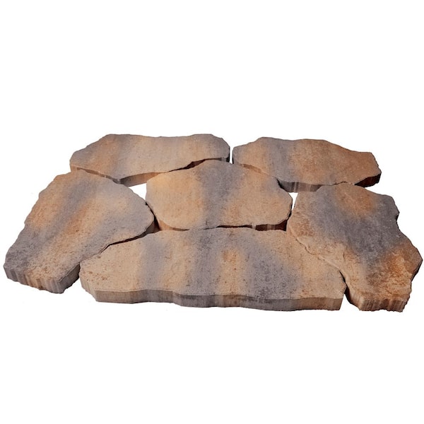 SandStone 25 in. x 14 in. x 2 in. Winter Blend Concrete Step Stone (72-Pieces/127 sq. ft. /Pallet)
