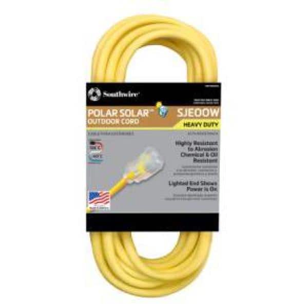 Southwire 100 ft. 14/3 SJTW Push-Lock Multi-Color Outdoor Medium-Duty  Extension Cord 24398826 - The Home Depot
