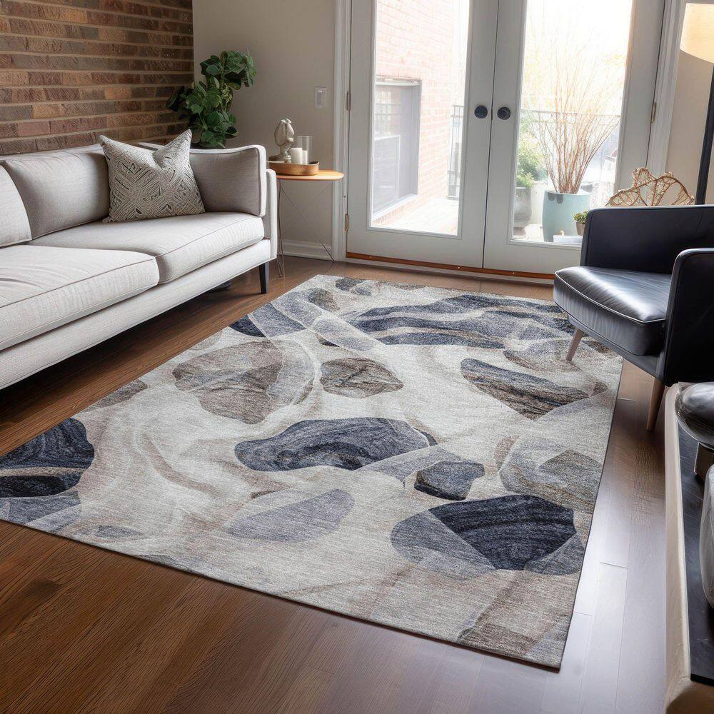 Chantille Machine Washable Indoor/Outdoor Abstract ACN1863 Putty 3 ft. x 5 ft. Accent Rug price history on PriceWatchPro