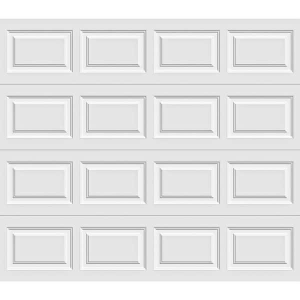 Clopay Classic Steel Short Panel 8 ft x 7 ft Insulated 6.5 R-Value  White Garage Door without Windows