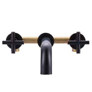 2-Handle Wall-Mount Roman Tub Faucet in. Oil Rubbed Bronze