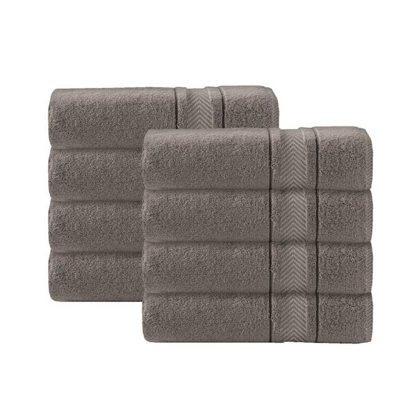 Unbranded Enchasoft 8-Pieces Beige Turkish Cotton Hand Towels
