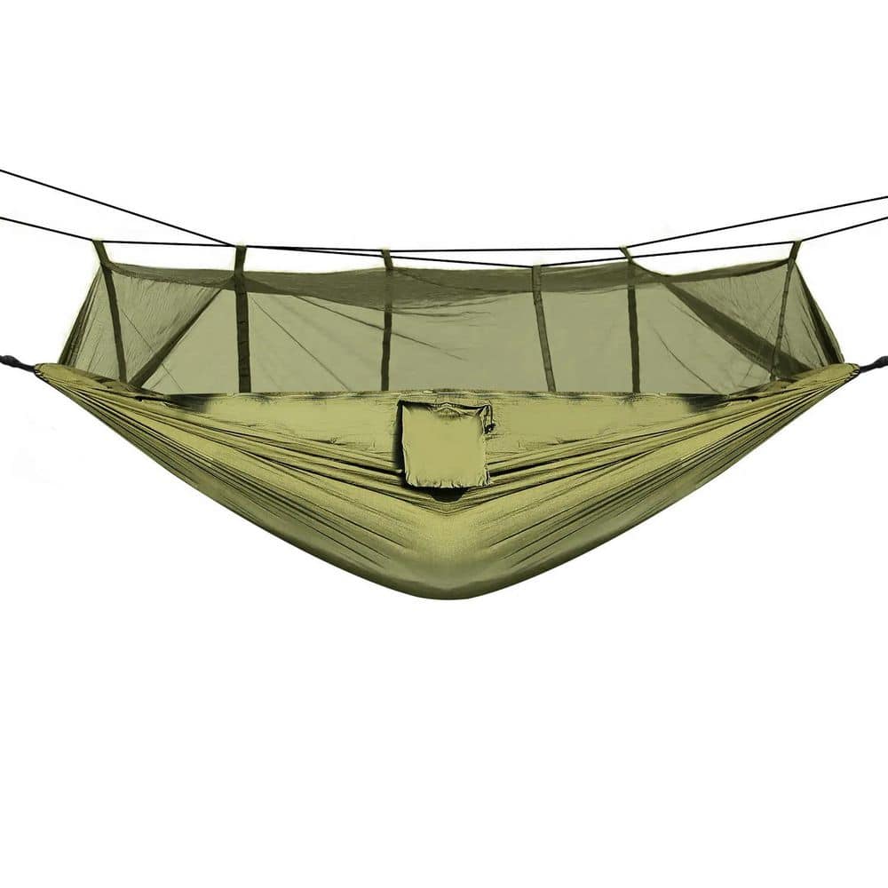 8.5 ft. 2-Person Portable Fabric Hammock, 600 lbs. Max Load Nylon Hanging B
