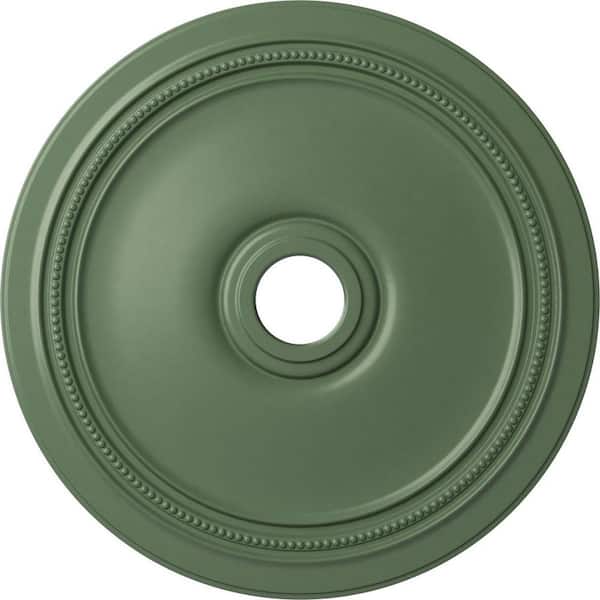 Ekena Millwork 1-1/4" x 24" x 24" Polyurethane Diane Ceiling, Hand-Painted Athenian Green