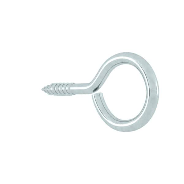 Everbilt #10 x 1-3/8 in. Zinc-Plated Steel Eye Screw (4 per Pack) 14111 -  The Home Depot