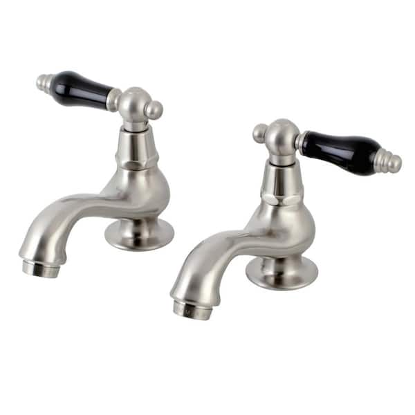 Kingston Brass Duchess Old-Fashion Basin Tap 4 in. Centerset Double Handle Bathroom Faucet in Brushed Nickel