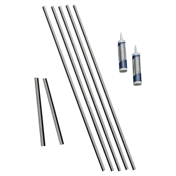 Fasade Cashmere 47 in. Vinyl Backsplash Accessory Kit
