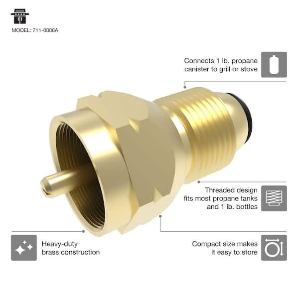 Universal Parts 1LB to 20LB Propane Tank Adapter 711-0006A - The