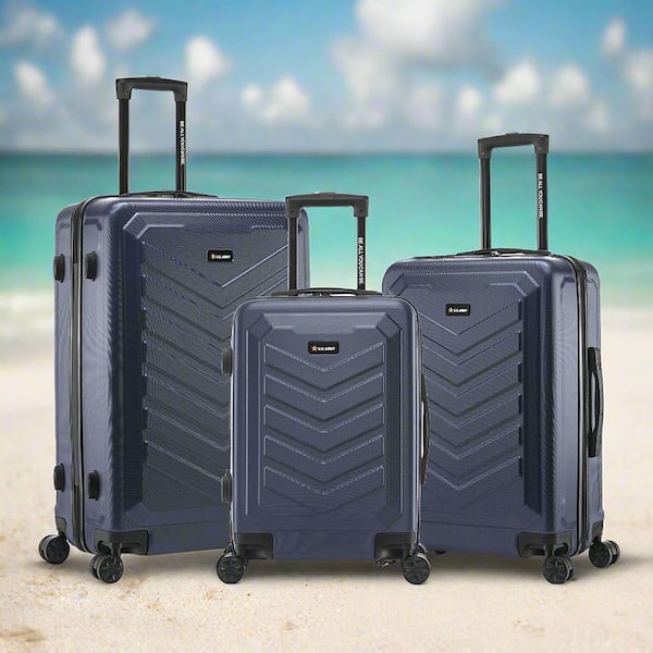 U.S. Army FOX 3-Piece Luggage Set 20”/24”/28” Navy Blue