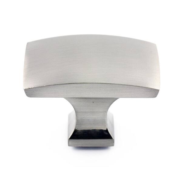 1-23/32 in. x 1-3/16 in. (44 mm x 30 mm) Brushed Nickel Transitional Metal Cabinet Knob