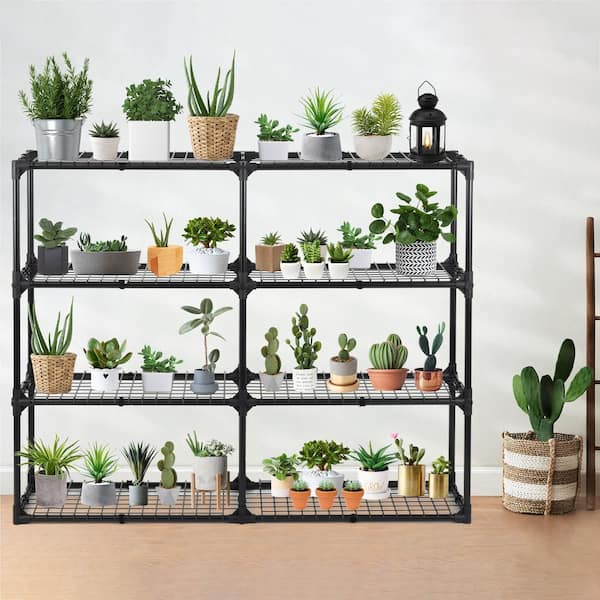 Tileon 4-Shelf Wire Rack with Cover(2-pack)