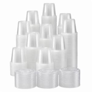 240 Piece Portion Cups with Lids, Stackable Souffle Cups Food Storage for Lunch, Party, Trips