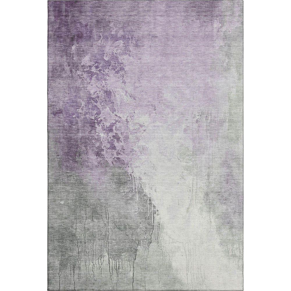 Mayfield Premium Machine Washable Abstract AMF1842 Lavender 10 ft. x 14 ft. Area Rug price history on PriceWatchPro