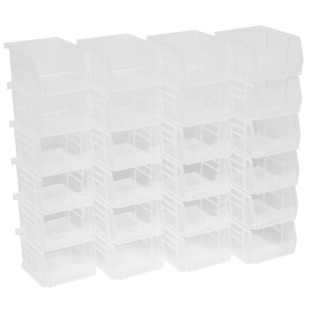 30210 Series, 4 1/8 in. H x 5 3/8 in. D x 3 in. W, Clear Plastic Stackable Storage Bins Hanging Organizer, 24-Pack price history on PriceWatchPro