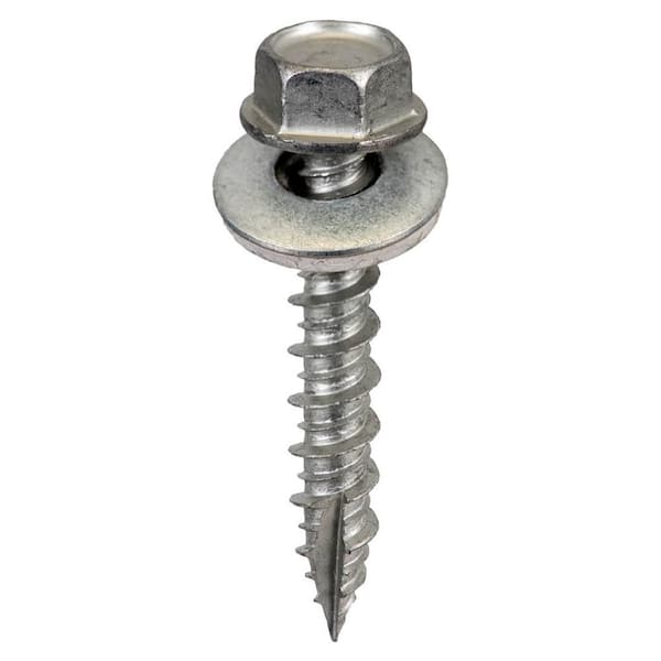 #14 X 1-1/2 inch Galvanized Hex Metal Wood Screws (Bag of 250)