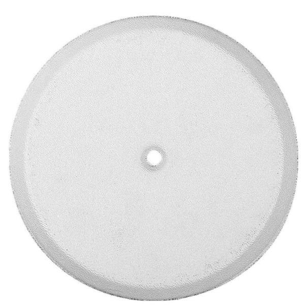 Everbilt 4 in. Plastic Flat Cleanout Cover Plate in White