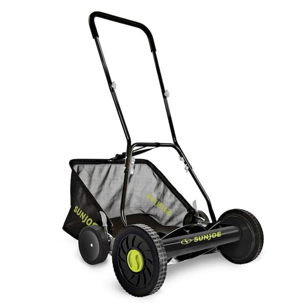 Sun Joe 20 in. Manual Push Walk Behind Reel Mower with Catcher