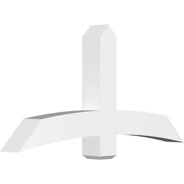 Ekena Millwork Bellingham 60 in. W x 30 in. H x 6 in. D Signature Polyurethane Bracket