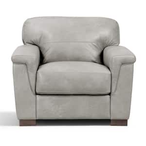 Cornelia Pearl Gray Leather Chair