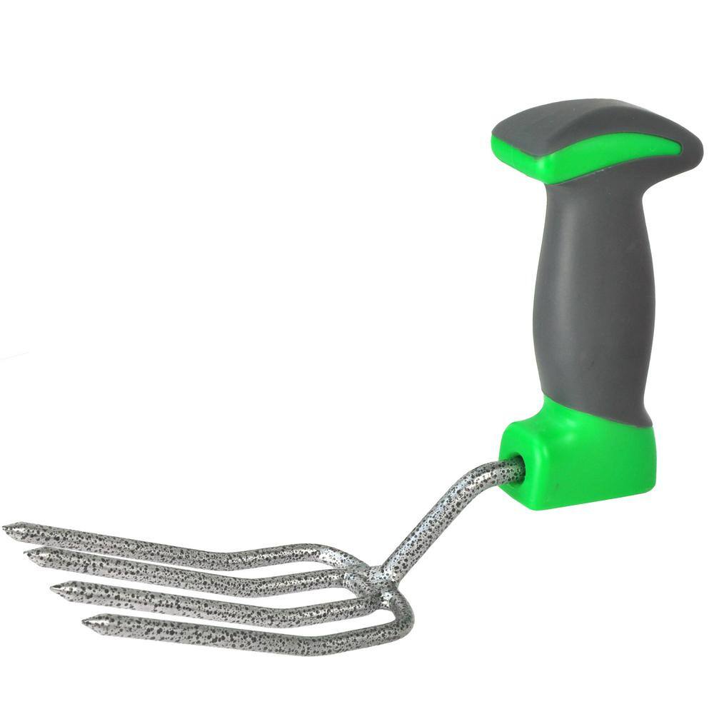Ergonomic Green and Gray 3-Piece Garden Tool Set