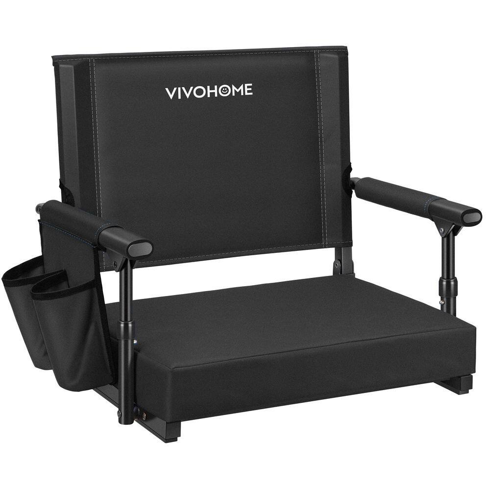 thumbnail image 2 of 2 Pack Portable Stadium Seats With Back Support And Cushion Red 2 of 12