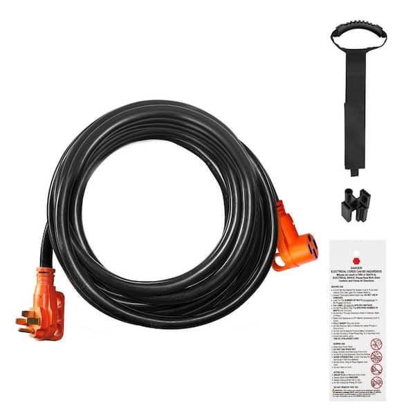 RV Power Cord 50 ft. Heavy Duty STW 50 Amp 125/250V NEMA 14-50P Male to NEMA 14-50R Female Generator Extension Cord