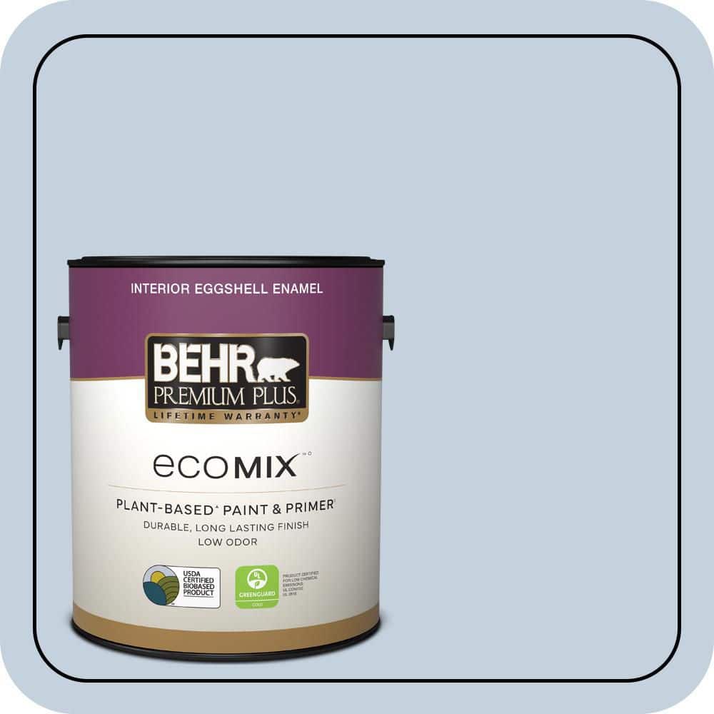 1 gal. #S530-1 Soaring Sky Eggshell Enamel EcoMix Plant-Based Interior Paint & Primer price history on PriceWatchPro