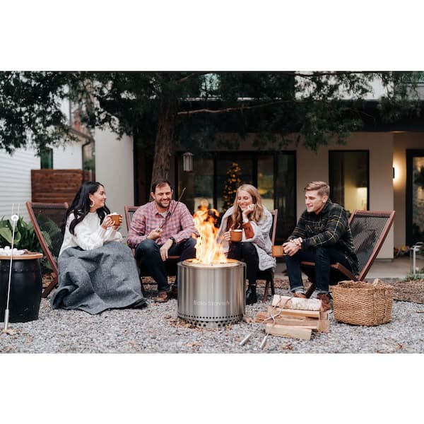 Solo Stove Basecamp 24 in. Stainless Steel Smokeless Wood Burning