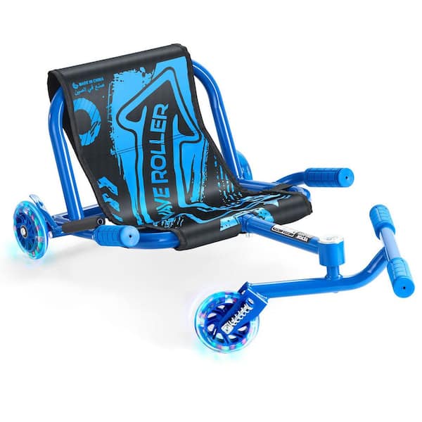 Ride on Scooter, Load Capacity of 132 lbs., Swing Side-to-Side for Amazing Ride Powered by Zig-Zag Motion, Blue ﻿