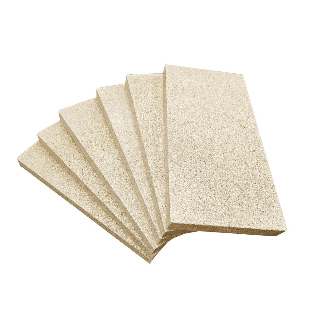 6-Pack 9 in. x 4.5 in. x 0.75 in. Vermiculite Heat-Resistant Cuttable and Drillable Fire Bricks for Wood Stove price history on PriceWatchPro