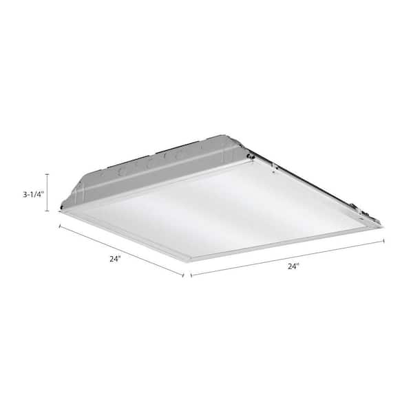 Metalux 22GRLED1322X2RT Commercial Grade LED Troffer (3500K), 2' By 2', White - 3