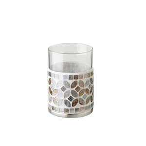 Seville Silver Mosaic Glass Tumbler