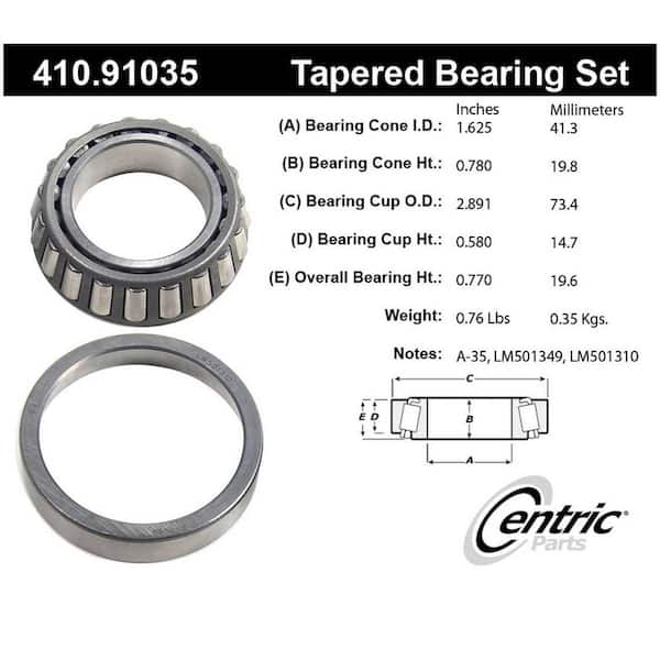 Centric Parts Wheel Bearing and Race Set