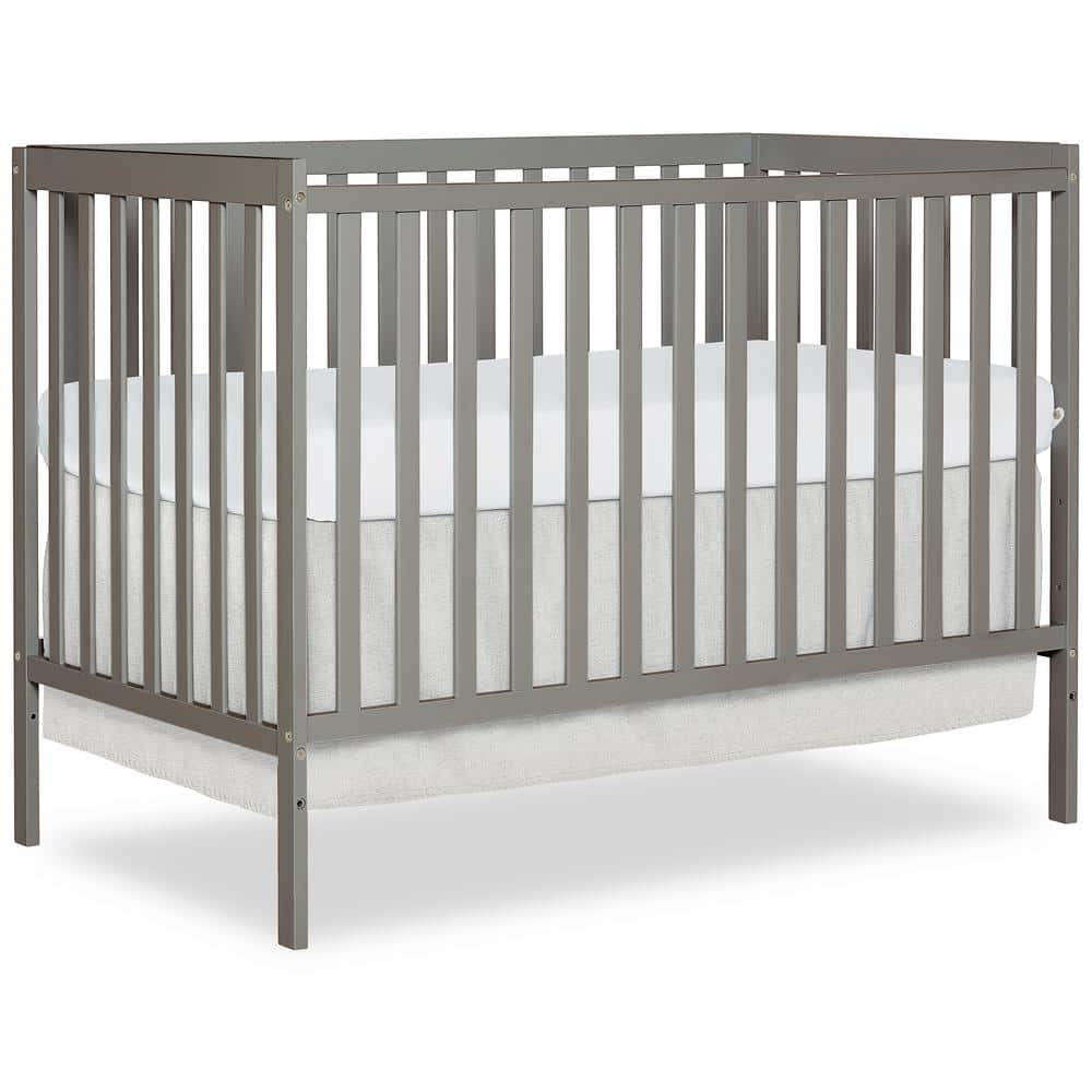 Dream On Me Synergy Cool Grey 5 in 1 Convertible Crib 657 CG The Home Depot