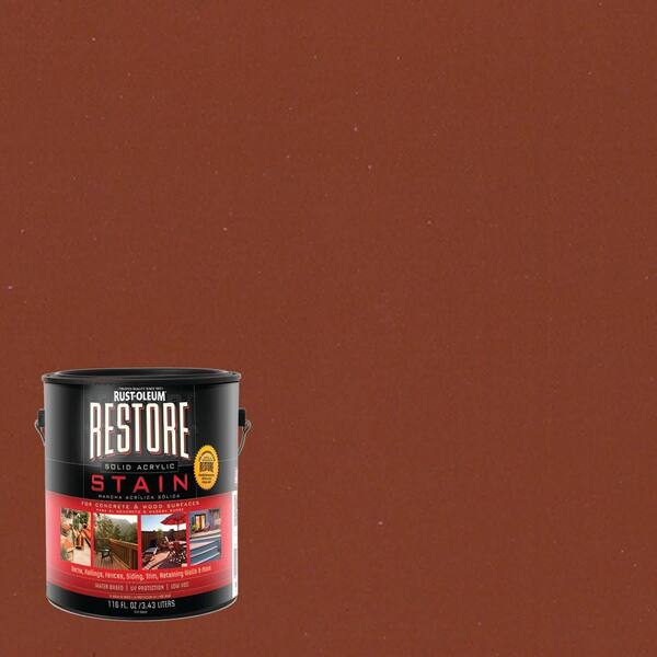 Rust-Oleum Restore 1 gal. Solid Acrylic Water Based California Rustic Exterior Stain