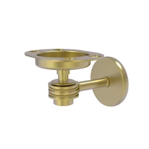 Satellite Orbit 1-Tumbler and Toothbrush Holder with Dotted Accents in Satin Brass