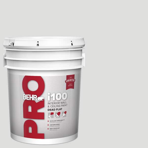 BEHR PRO 5 gal. #MQ3-55 White Lie Dead Flat Interior Paint