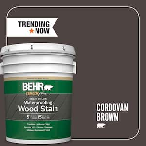 5 gal. #SC-104 Cordovan Brown Solid Color Waterproofing Exterior Wood Stain