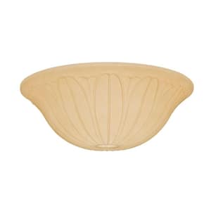 Tropical Leaf Toffee Ceiling Fan Glass Bowl for 99023
