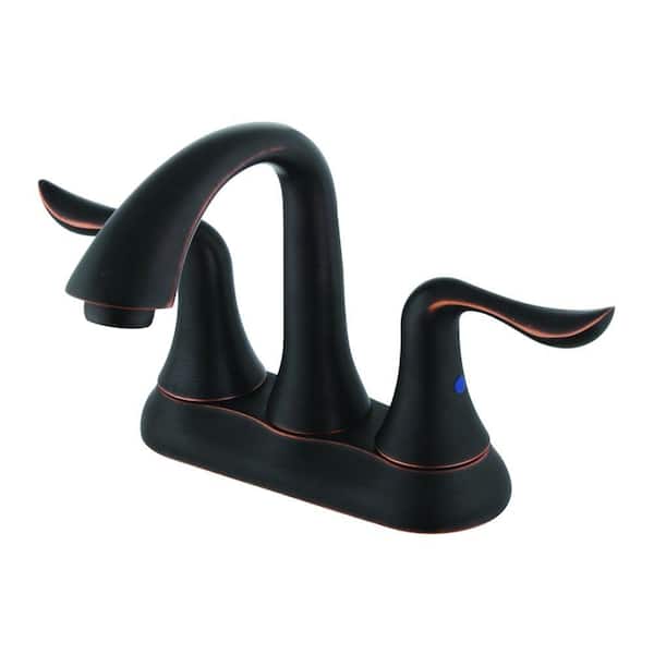 Yosemite Home Decor 4 in. Centerset Minispread 2-Handle Bathroom Faucet in Oil Rubbed Bronze