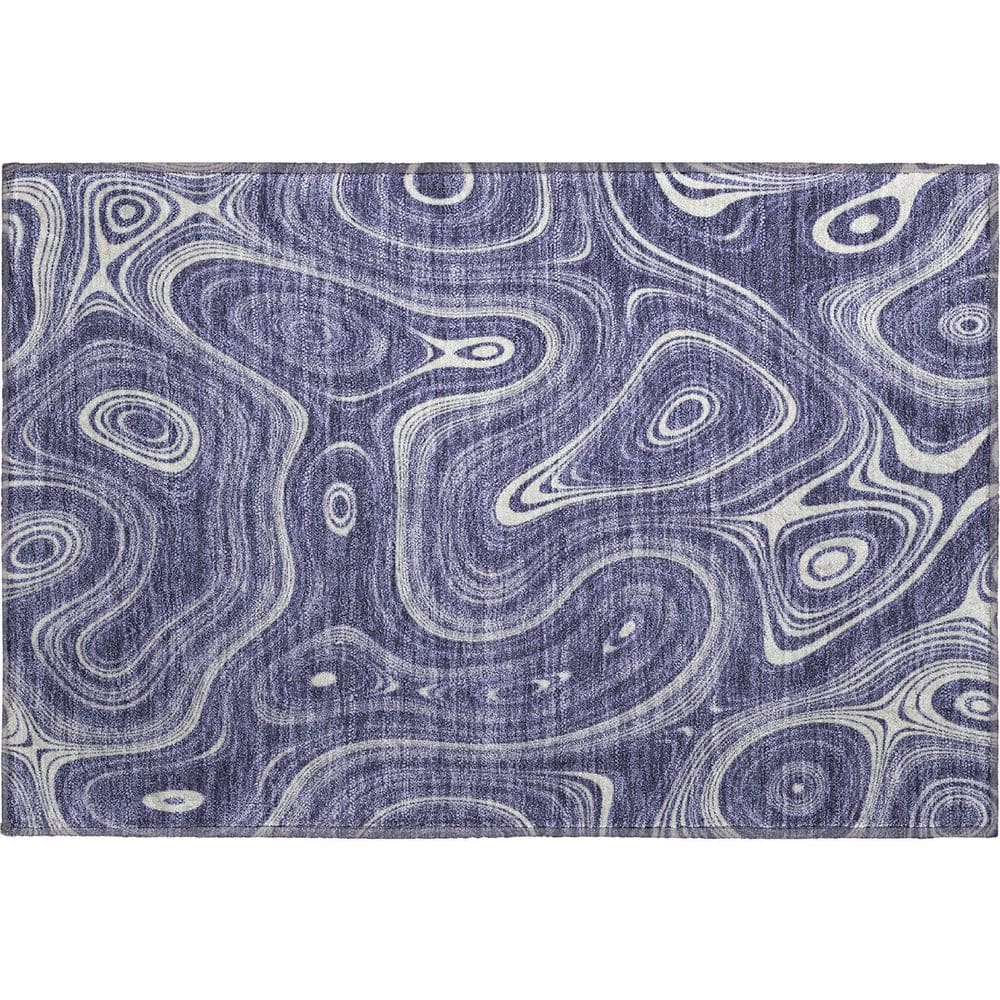 Mayfield Premium Machine Washable Abstract AMF2097 Plum 2 ft. x 3 ft. Accent Rug price history on PriceWatchPro