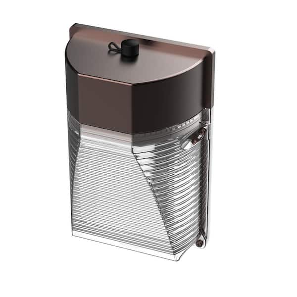 Feit Electric 1500 Lumen Integrated LED Bronze Dusk to Dawn Mini Wall Pack Light, 4000K
