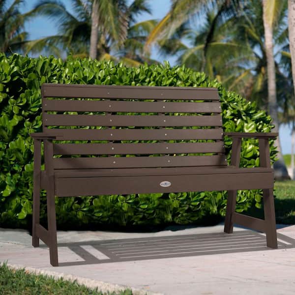 Highwood Riverside 4 ft. 2-Person Mangrove Recycled Plastic Garden Bench