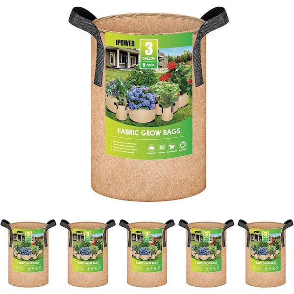 Gardzen 20-Pack 10 Gallon Grow Bags, Aeration Fabric Pots with Handles, Pot  for Plants