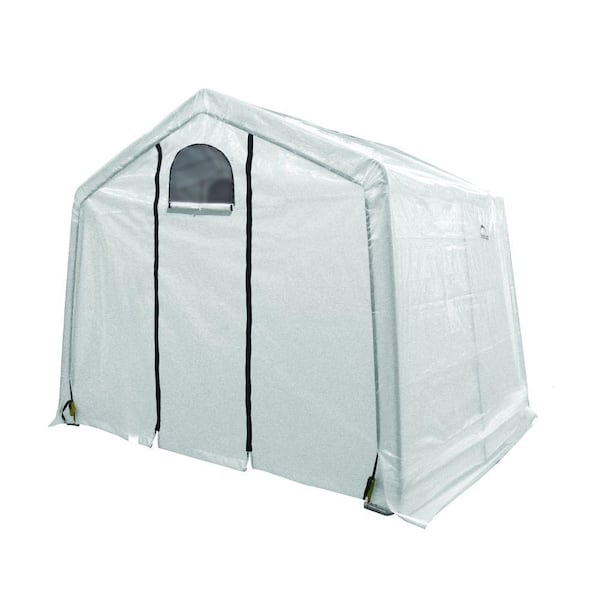 ShelterLogic GrowIt 10 ft. x 10 ft. x 8 ft. Peak-Style Translucent Cover Greenhouse-DISCONTINUED