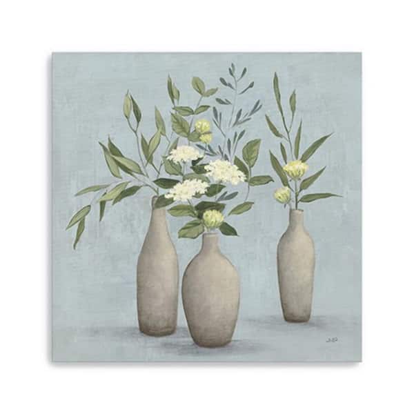 HomeRoots Blue Bohemian Flowers by Unknown 1-piece Giclee Unframed Nature Art Print 20 in. x 20 in