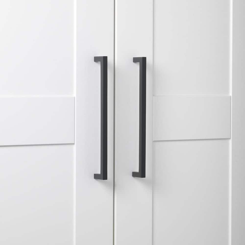 Matte Black Steel Modern Cabinet Drawer Bar Pull
