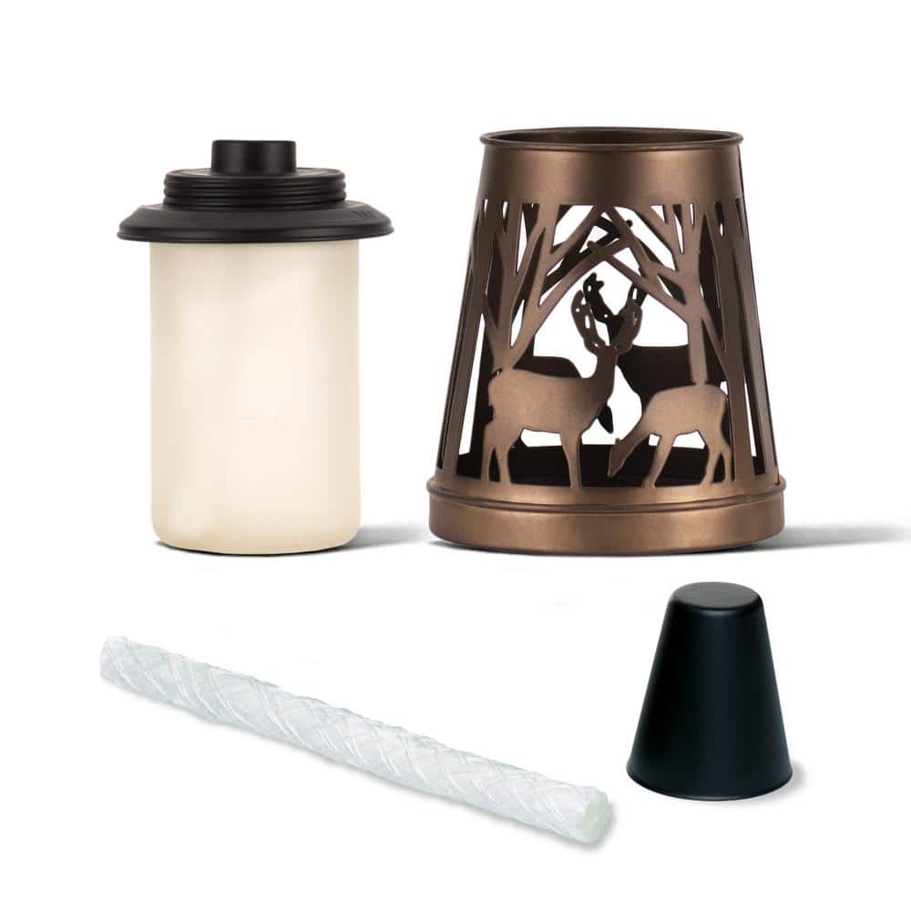 Rustic Bronze 6.75 Inch Metal Table Torch Set