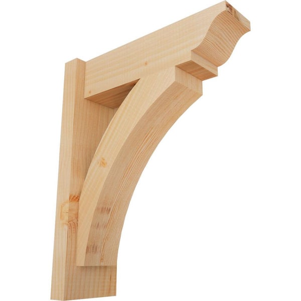 Ekena Millwork 6 in. x 20 in. x 16 in. Douglas Fir Thorton Traditional Smooth Outlooker