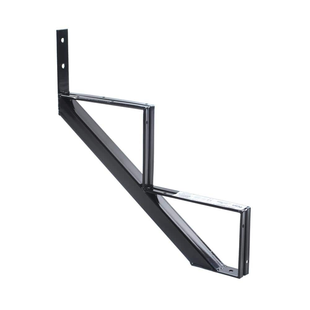 Pylex 7-Steps Steel Stair Stringer black 7-1/2 in. x 10-1/4 in. (Includes 1  Stair Stringer) 13907 - The Home Depot